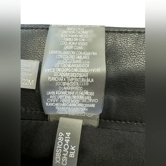 Calvin Klein NWT Black Skirt Midi Pleather Plus Size 22W - Picture 10 of 10